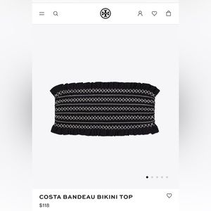 Tory Burch Costa Bandeau Bikini Top